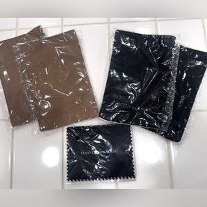 David Yurman Black and Brown Jewelry Cleaning Cloths (5 pack)